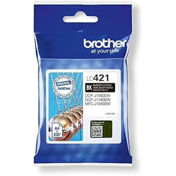 Brother LC421 svart bläckpatron (5 enheter) - Brother