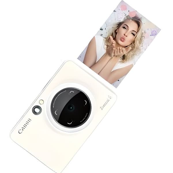 Omedelbar kamera och bärbar skrivare Canon Zoemini S White Exklusivt för Fnac