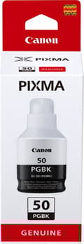 Miniatyrbillede 2 af 3: Canon GI-50PGBK - sort flaske, sort