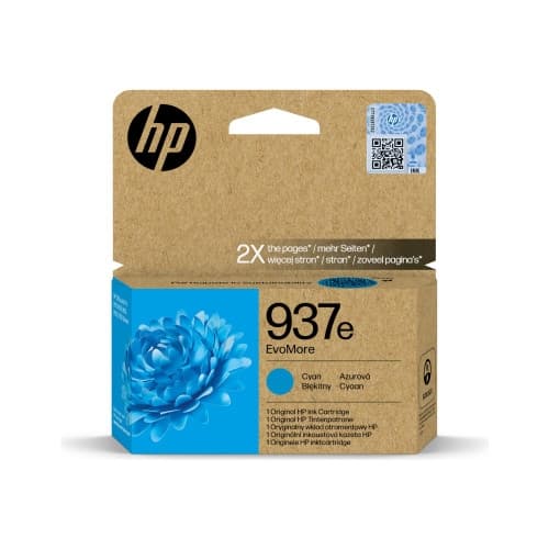 HP 937e EvoMore - cyan - original - bläckpatron