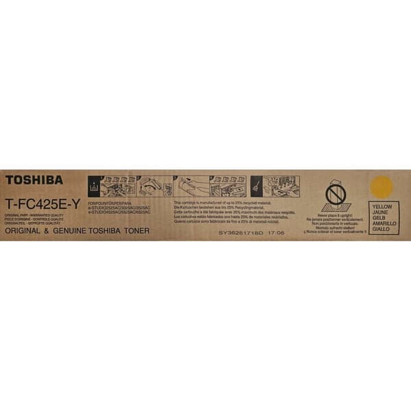 Original toner Toshiba T-FC425EY e-STUDIO6525AC Series Gul