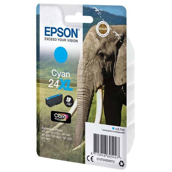 Epson Inkjet Cartridge - Cyan - Bläckstråle - High Yield - 740 sidor