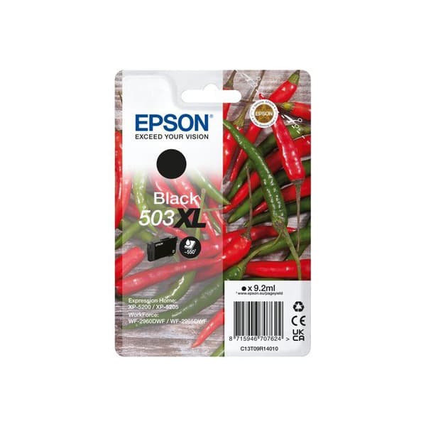Tonerpatron - Epson - 503 SVART CHILI XL - Svart - 9.2 ml - Originalt förbrukningsmaterial