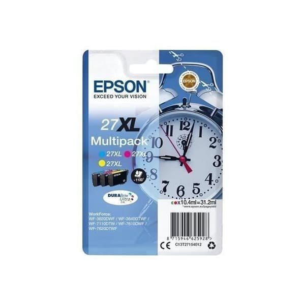 EPSON Multipack T2715 XL - Väckarklocka - Cyan, Magenta, Gul (C13T27154012)