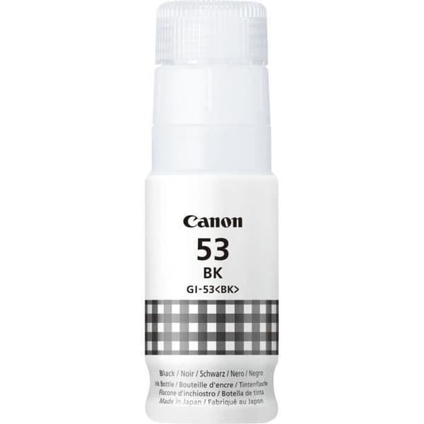 Bläckflaska - CANON - GI-53BK - Svart - PIXMA G650 och G550 kompatibilitet - (4699C001)