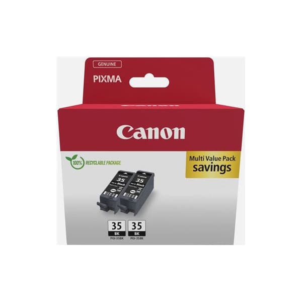 Pack med 2 Canon PGI 35 svart bläckpatroner