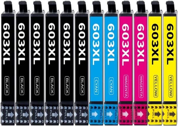 Bläckpatroner - Epson - 603XL - Kompatibla - Flera färger - 12-pack