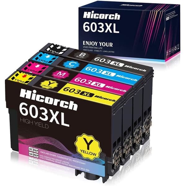 SKRIVARPATRON Hicorch 603 XL bläckpatroner Kompatibel för Epson 603XL för Expression Home XP-2100 XP-2105 XP-3100 31