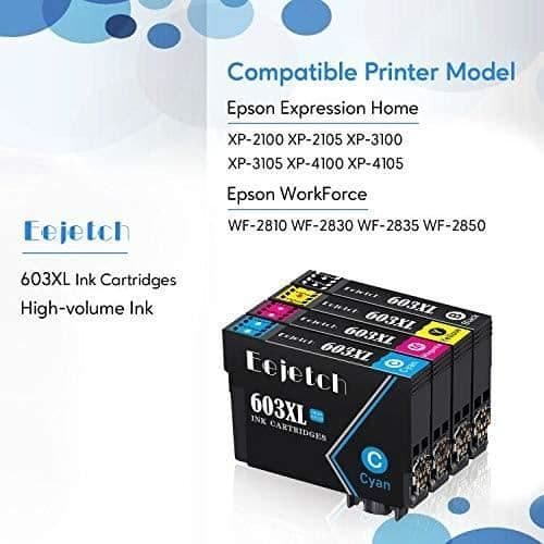 Epson 603 603XL bläckpatroner kompatibla för Epson Expression Home XP-3100 XP-3105 XP-4100 XP-4105 XP-2100 XP-2105 skrivare