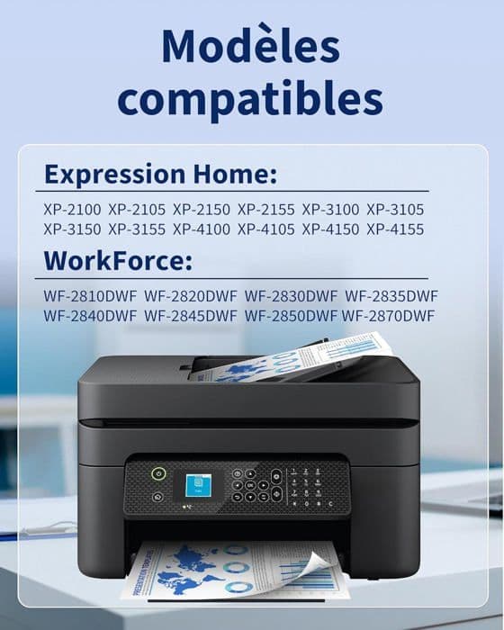 Bläckpatroner - Epson - 603XL - Paket med 8 - Kompatibla - Flerfärgad