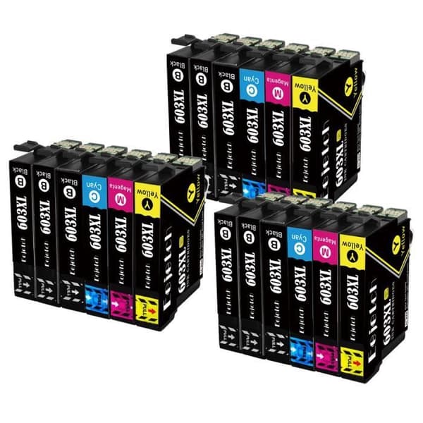 Epson 603 XL patron kompatibel med Epson Expression Home XP-2100 XP-2105 WorkForce WF-2810 WF-2830 WF-2835 skrivare
