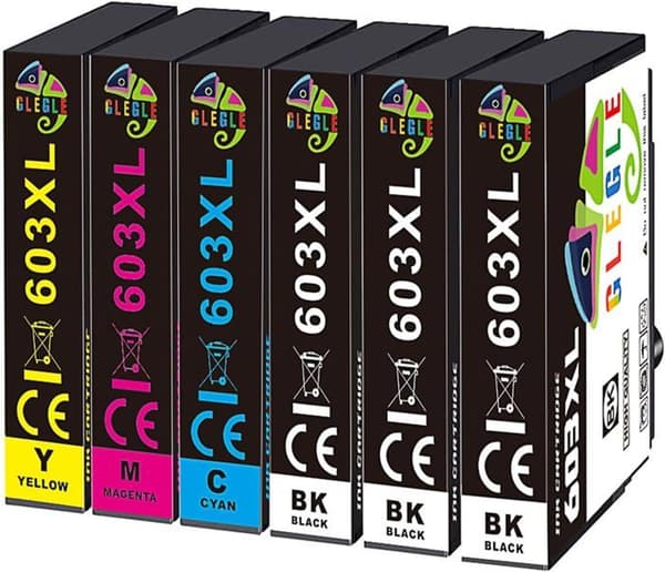 Kompatibel bläckpatron - Epson - 603XL - Multipack med 6 - Svart, Cyan, Magenta - 500 sidor