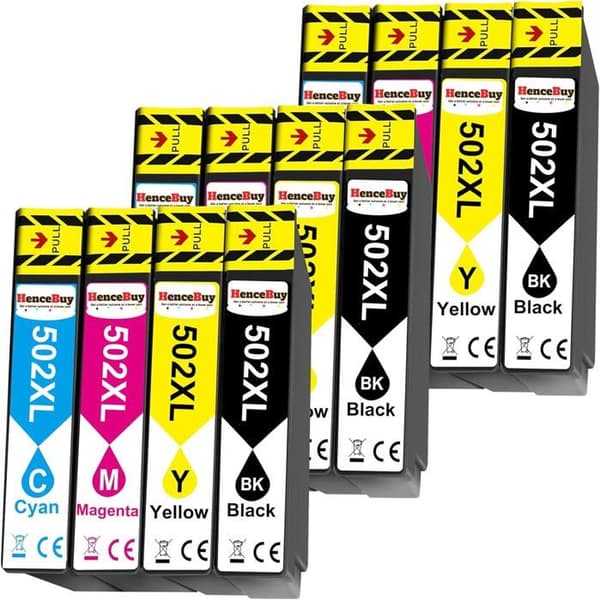502 XL kompatibel med Epson 502XL multipack bläckpatroner för Expression Home XP-5100 XP-5105 XP-5150 XP-5155 Workforce WF-