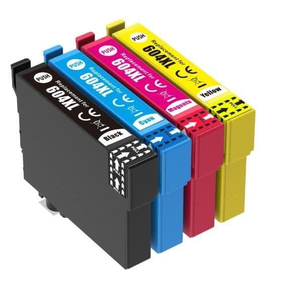604XL Paket med 4 bläckpatron kompatibel med EPSON 604 XL Pineapple för Epson 604 XP2200 XP2205 Cartridge