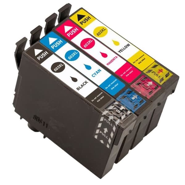 4x kompatibla Epson 603 XL bläckpatroner för Epson XP-3100 XP-4100 XP-2100 XP-2105 XP-3105 XP-4105 WF-2810 WF-2830 WF-2835