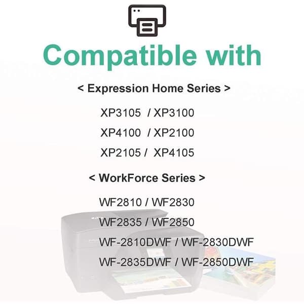Caidi 8X 603 XL med kompatibla Epson 603 603XL multipack bläckpatroner, för Epson Expression Home XP-2100 XP-2105 XP-3100 XP-