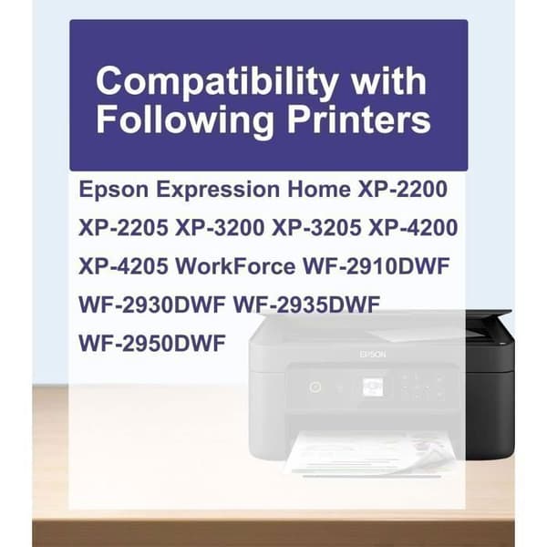 604XL Kompatibla patroner för epson 604 för bläckpatron XP 2200 XP-2205 XP-3200 6Pack