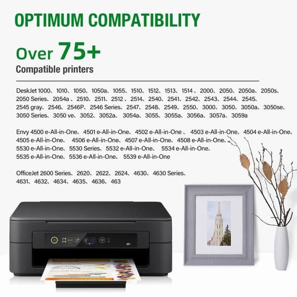 301XL DENVOER 4 bläckpatron kompatibel för HP 301 XL 301XL (CH563E + CH564E-N9J72AE) hp DeskJet 2510 2540 2050 1510 1050 1512