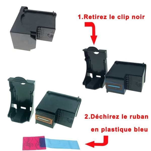 2 bläckpatroner kompatibla för HP 302 XL 302XL Kompatibel för DeskJet 3639 3637 3630 2130 1110 Envy 4527 4525 4522 4520 4521