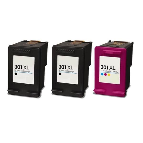 3 kompatibla bläckpatroner för HP 301 XL Officejet 2620 2622 e-All-in-One 4634 Deskjet 2540