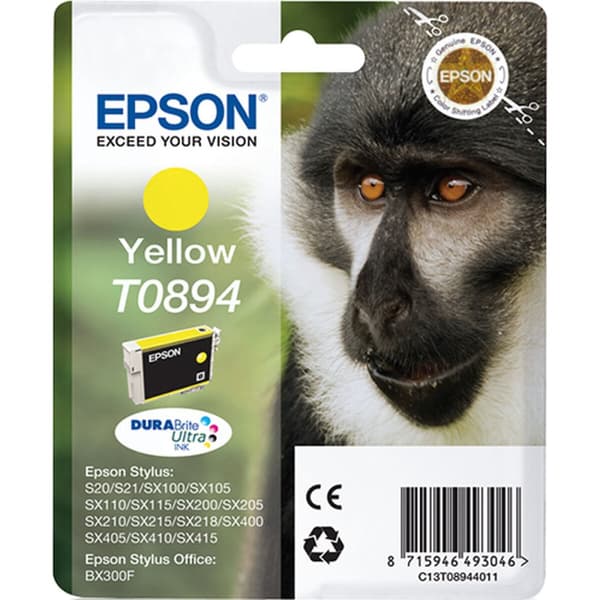 Original Bläckpatron S20/21/SX105 Epson C13T08944011 Gul