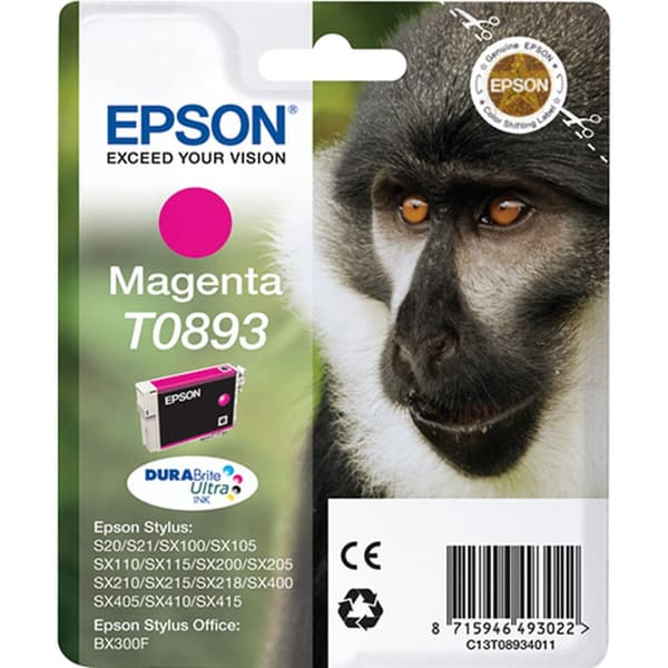Original Bläckpatron Epson T0893 Magenta