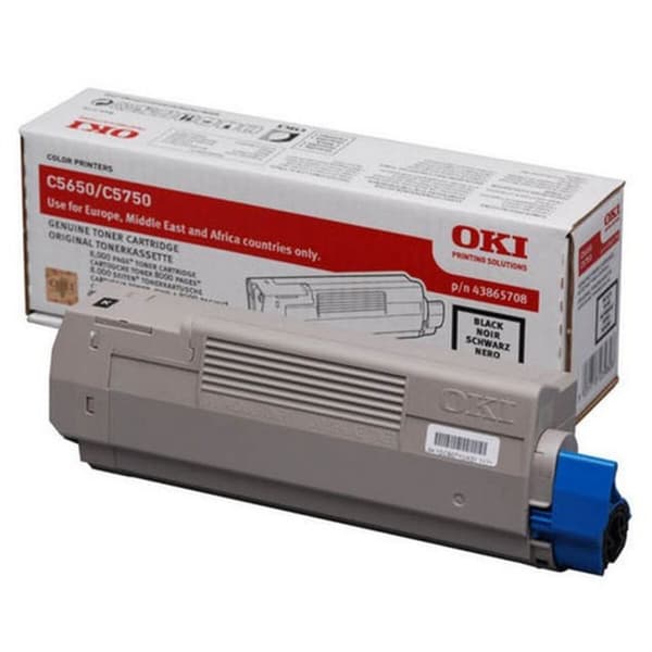 Original Toner OKI 43865708 Svart