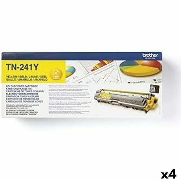 Original toner Brother HL3140CW/HL3150CDW Gul (4 enheder)