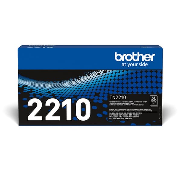 Original toner Brother TN-2210 Sort Multifarvet