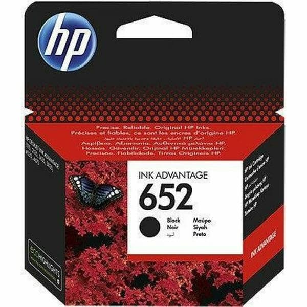 Alkunperäinen mustepatruuna HP 652 Musta