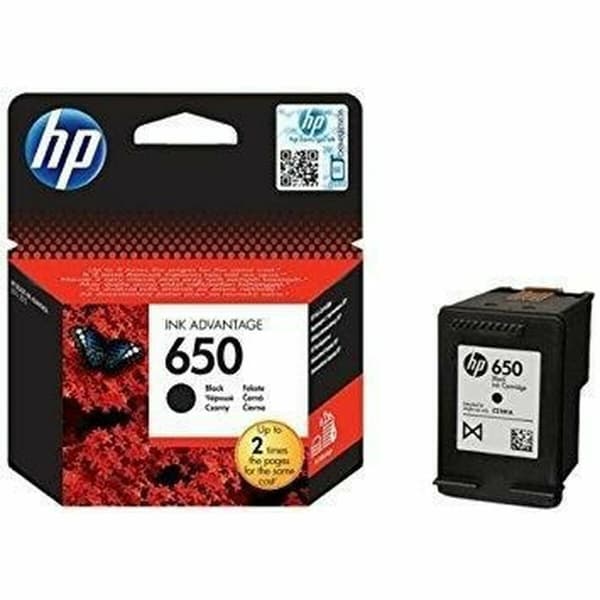 Alkunperäinen mustepatruuna HP 650 Musta