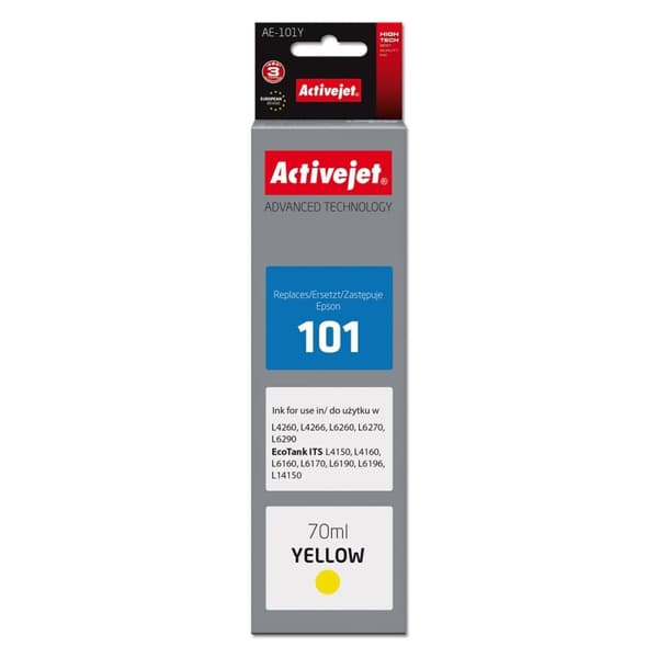 Alkunperäinen mustepatruuna Activejet AE-101Y Keltainen