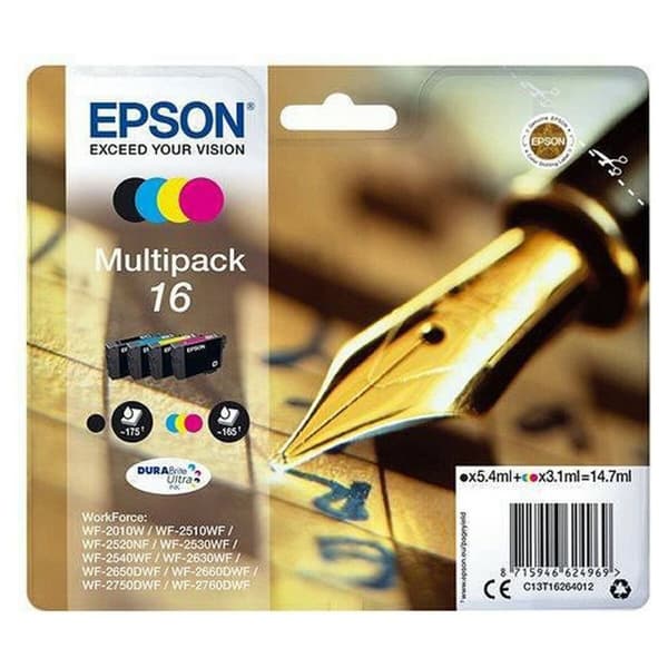 Alkunperäinen mustepatruuna Epson Multipack 16 Musta
