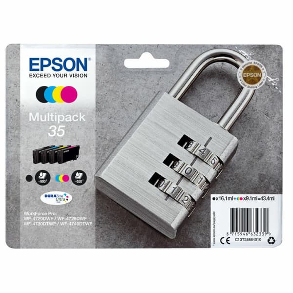 Alkunperäinen mustepatruuna Epson C13T35864010 Monivärinen