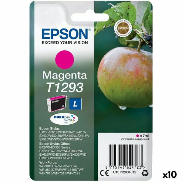 Alkunperäinen mustepatruuna Epson SX 235W /420W/425W/ OFFICE BX305F/320FW Magenta (10 osaa)