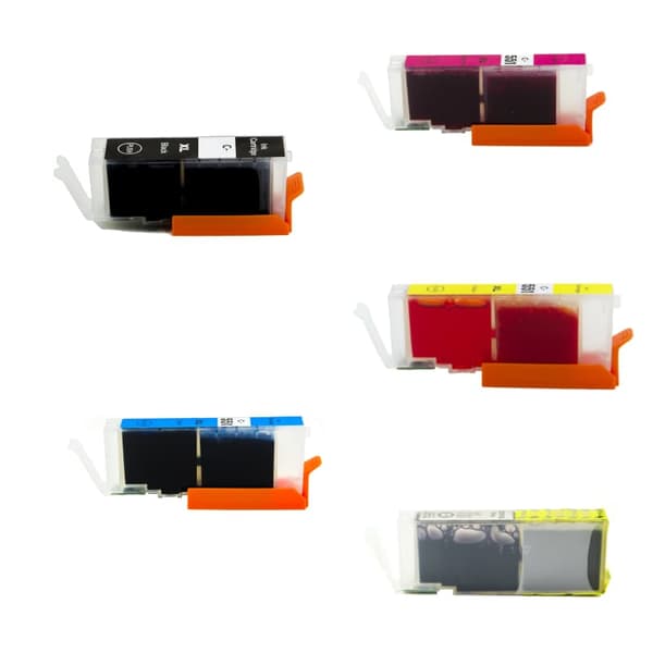 Pixojet blekkpatroner Canon CLI 551 XL - 6443B001, 5 stk. rabattpakke 60 ml