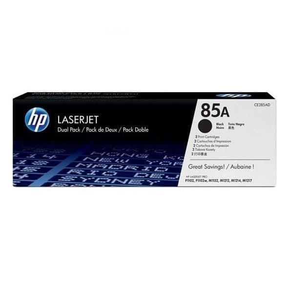 HP 85A (CE285AD) svart tonerkassett för skrivare LaserJet P1102/P1106/M1132MFP/M1212MFP/M1217MFP
