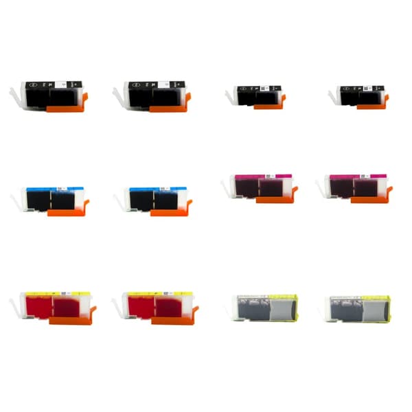 Pixojet blækpatroner Canon PGI-550 / CLI-551 XL - 6443B001, 12 stk. rabatpakke 106 ml