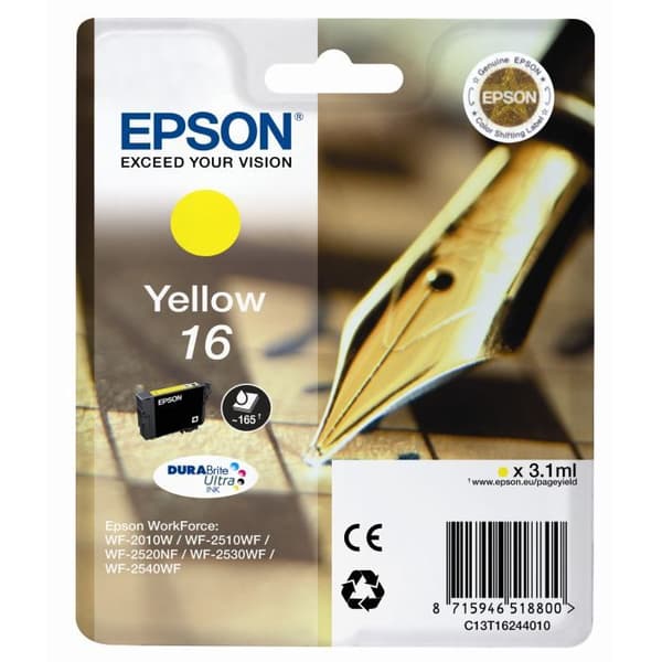 Epson T1624 reservoarpenna bläckpatron gul
