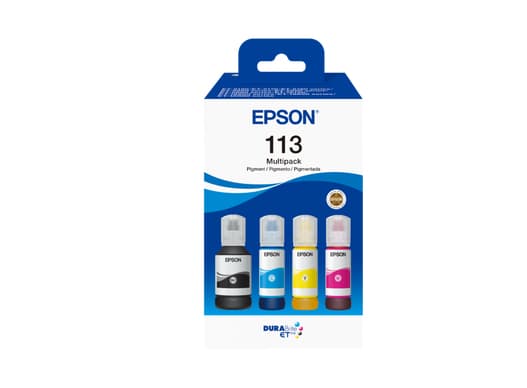 Epson 113 Multipack - 4 pakker - svart, gul, cyan, magenta - original - blekkpåfylling