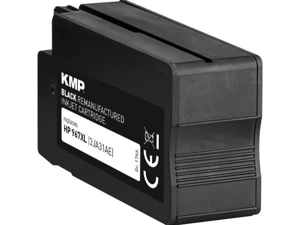 KMP 1766,6201, High (L) Yield, Sort, 70 ml, 1 stykker, 3000 sider, Enkeltpakke