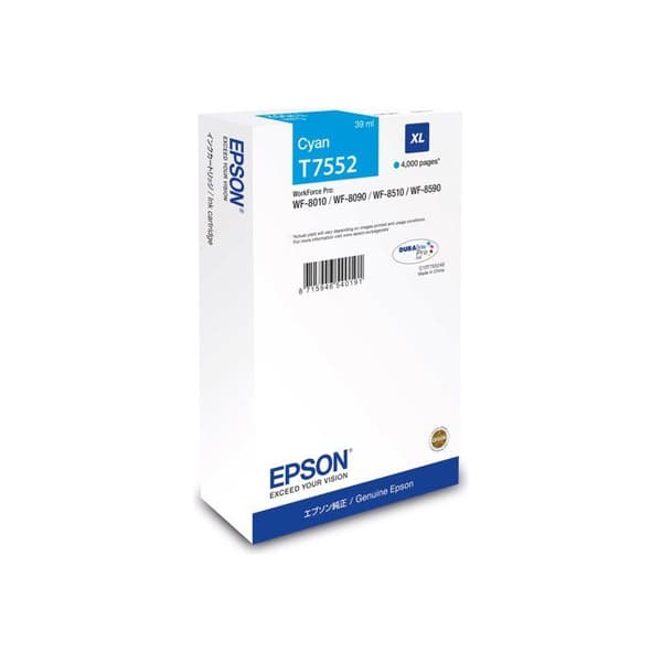 XL-bläckpatron Cyan - Epson - WF-8xxx - 4000 sidor - 39 ml - Kompatibel generisk