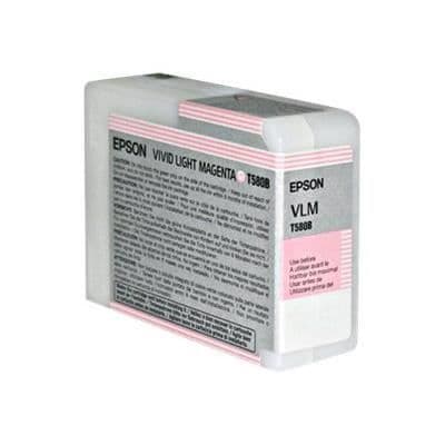 EPSON Pack of 1 T580 Cartridge - Light Vivid Magenta - Standard 80ml