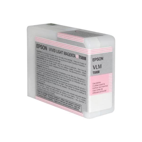 EPSON Pack of 1 T580 Cartridge - Light Vivid Magenta - Standard 80ml