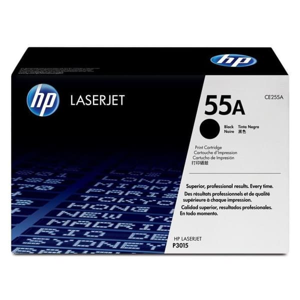 HP 55A (CE255A) svart tonerkassett för LaserJet P3015/M521MFP/M525MFP skrivare