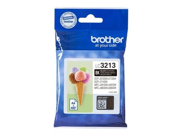 Original LC3213BK bläckpatron - Svart - Brother - DCP-J572, DCP-J772, DCP-J774, MFC-J890, MFC-J895