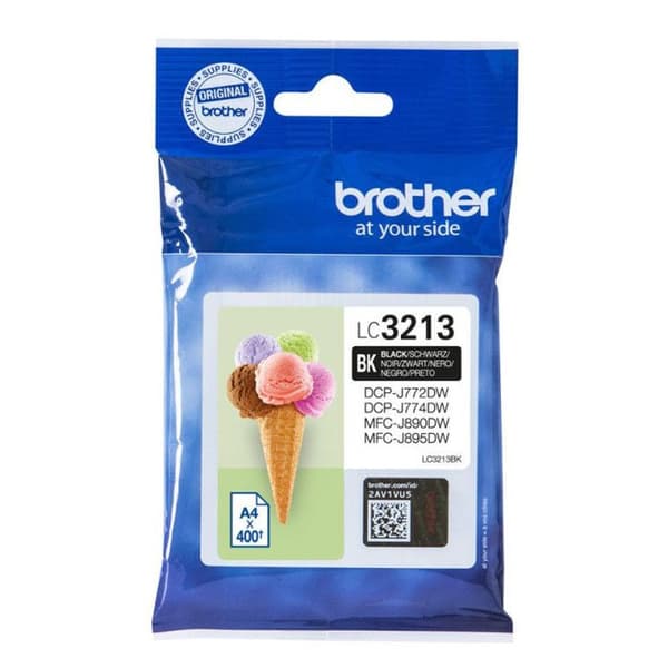 Original LC3213BK bläckpatron - Svart - Brother - DCP-J572, DCP-J772, DCP-J774, MFC-J890, MFC-J895