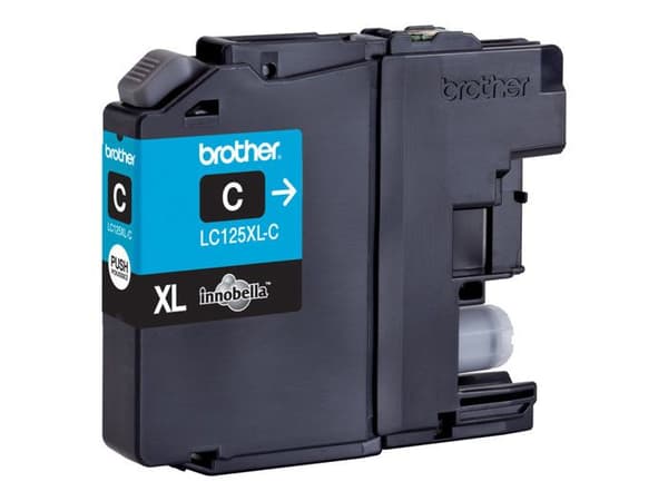 Brother LC-125XL cyan bläckpatron - Hög kapacitet - 1 200 sidor - Paket med 1