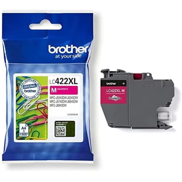 Patron LC422XLM -BROTHER -Magenta - 1500p - För Business Smart MFC-J5340DW, MFC-J5345DW, MFC-J5740DW, MFC-J6540DW och MFC-J6940DW