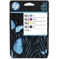 Miniatyrbild 1 av 6: HP 963 4-pack svarta, cyan, gula och magenta originalbläckpatroner (6ZC70AE) för HP OfficeJet Pro 9010 / 9020 series